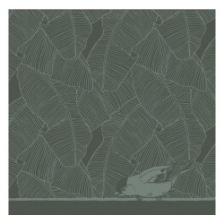 DDDDD Torchon birdy 60x65cm vert par 6 pièces