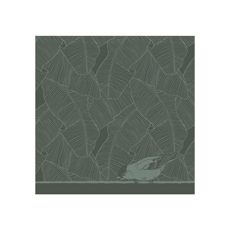 DDDDD Torchon birdy 60x65cm vert par 6 pièces