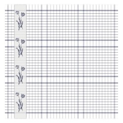 DDDDD Theedoek lisse 60x65cm blue per 6 stuks