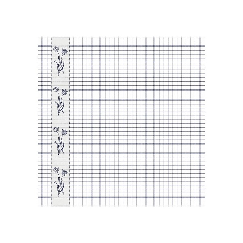 DDDDD Theedoek lisse 60x65cm blue per 6 stuks