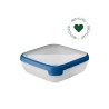 Curver Grand Chef Eco Récipient Alimentaire 1,6 L Carré Transparent/Bleu Foncé