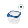 Curver Grand Chef Eco Récipient Alimentaire 1,8 L Carré Transparent/Bleu Foncé