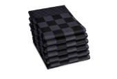 DDDDD Torchon barbecue 65x65 anthracite par 6 pièces
