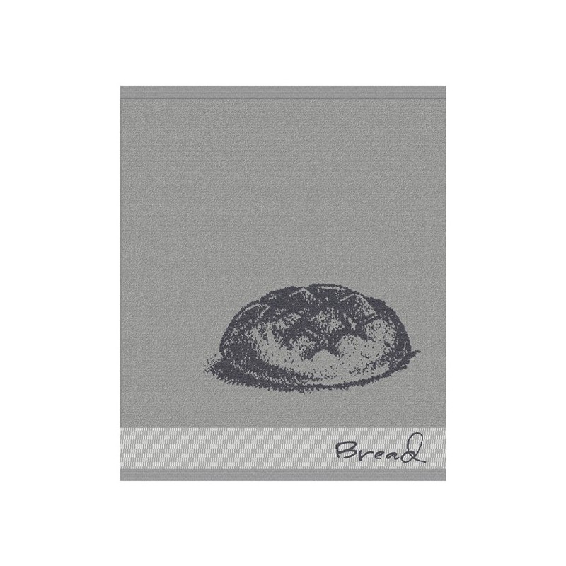 DDDDD Torchon de cuisine pain 50x55cm gris par 6 pièces