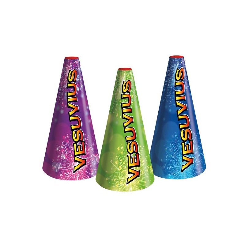 Boîte de feux d'artifice Vésuve de 3 pièces
