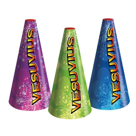 Boîte de feux d'artifice Vésuve de 3 pièces
