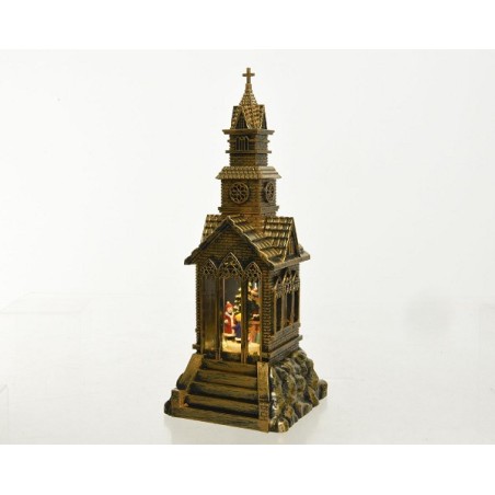 Lumineo LED scène église 14x14x34cm-2L