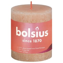 Bolsius Rustiek stompkaars Shine collection 80/68 Misty Pink- Nevelig Roze