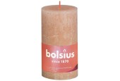 Bolsius Bougie bloc rustique collection Shine 130/68 Misty Pink - Misty Pink