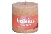 Bolsius Rustiek  stompkaars Shine collection 100/100 Misty Pink -Nevelig Roze