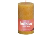 Bolsius Bougie pilier rustique collection Shine130/68 Nid d'abeille Jaune
