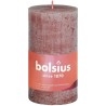 Bolsius Rustiek  stompkaars Shine collection 100/50 Suede Brown