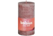 Bolsius Bougie bloc rustique collection Shine 100/50 Suède Marron