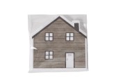 Boltze Home Servetten Homewood in vorm van een huis 12 stuks ( opgevouwen 16x16cm )