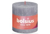 Bougie bloc rustique Bolsius collection Shine 100/100 Lavande givrée -Lavande glacée