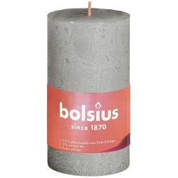 Bolsius Rustiek  stompkaars Shine collection 100/50 Foggy Green -Mistig Groen