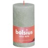 Bolsius Bougie bloc rustique collection Shine 130/68 Foggy Green - Misty Green