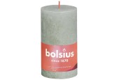 Bolsius Rustiek  stompkaars Shine collection 130/68 Foggy Green -Mistig Groen