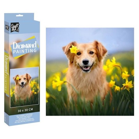 Craft ID Diamond Painting chien 30x30cm