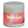Bougie bloc rustique Bolsius collection Shine 100/100 Foggy Green - Misty Green