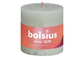 Bougie bloc rustique Bolsius collection Shine 100/100 Foggy Green - Misty Green