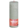 Bolsius Rustiek  stompkaars Shine collection 190/68 Foggy Green -Mistig Groen
