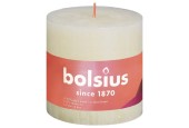 Bolsius Shine Collection Bougie bloc rustique 100/100 Soft Pearl- Soft Pearl