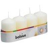 Bougie bloc Bolsius 60/40 plateau a 4 pièces ivoire