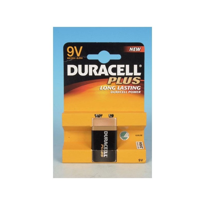 10X Duracell Plus Power batterij 9V- Voordeelverpakking
