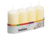 Bolsius Bougie bloc rustique 100/48 plateau a 4 pièces ivoire