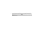Westcott liniaal aluminium 30cm met anti slip rubber