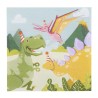 Papieren Servetten Dino Party Set A 12 Stuks 33x33cm