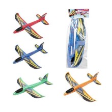 Toi Toys O Play Avion en mousse 36cm avec autocollants