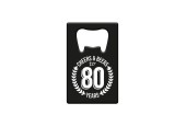Paperdreams Flesopener metaal - 80 jaar