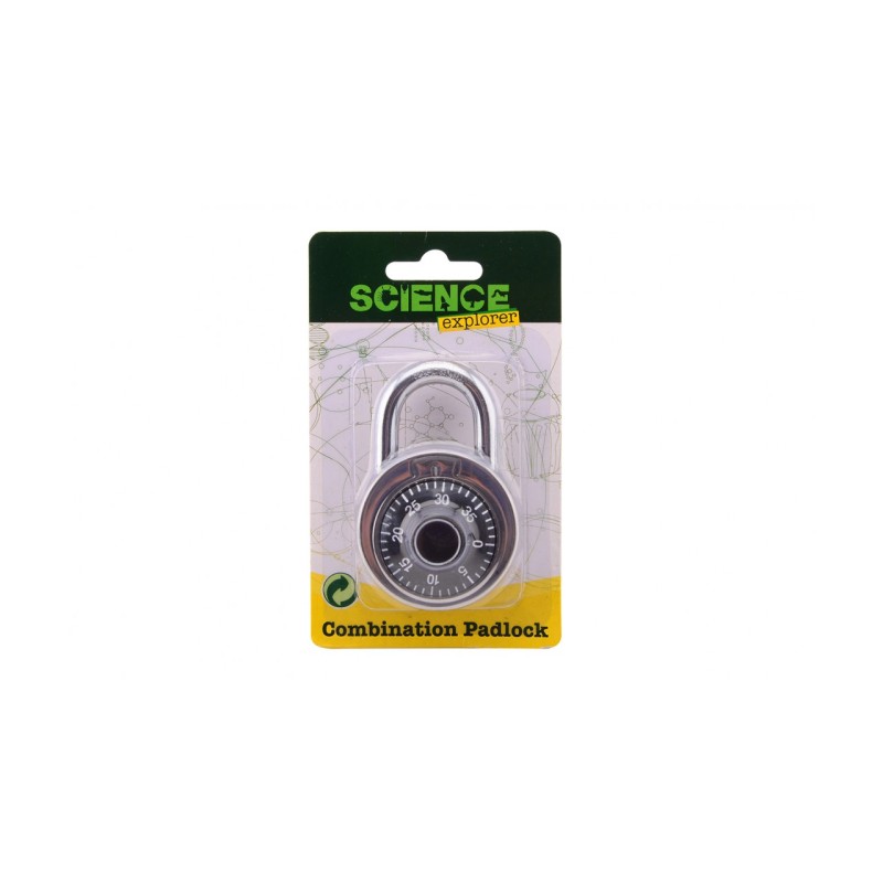 John Toy Science Explorer Hangslot met cijfercombinatie