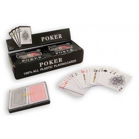 pCartes à jouer 2 jeux en boîte/p