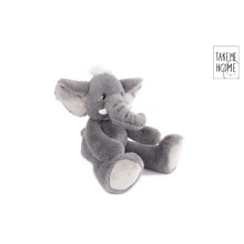 Peluche éléphant Take Me Home S gris 22x36cm