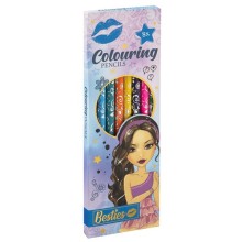 Ensemble de crayons de couleur Grafix Besties, 8 pièces