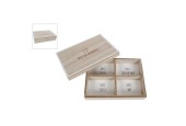 Opbergbox "Special Moments" naturel/wit hout 17,5x13x4cm