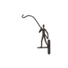 Wandhaak "Lantern Lighter" zwart gietijzer 20x25x4cm