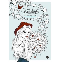 CreaChick kleurboek met 30 kleurplaten
