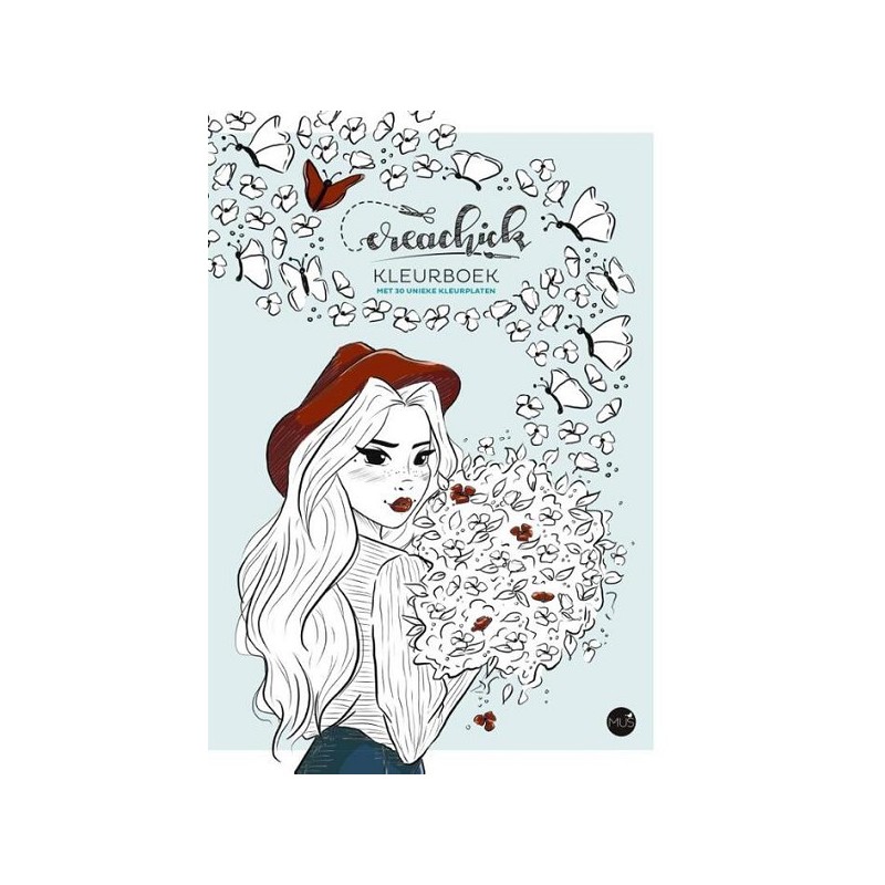 Livre de coloriage CreaChick avec 30 pages à colorier