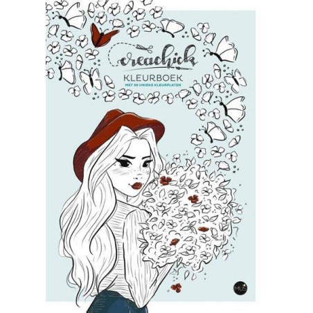 Livre de coloriage CreaChick avec 30 pages à colorier