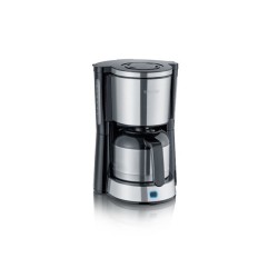 Severin Koffiezetapparaat RVS 8-kops 1000W zwart