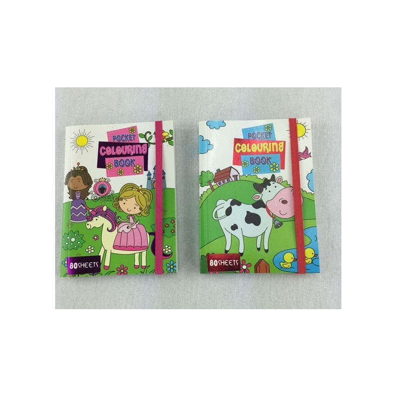 Livre de coloriage de poche 80 pages 13,5x10cm