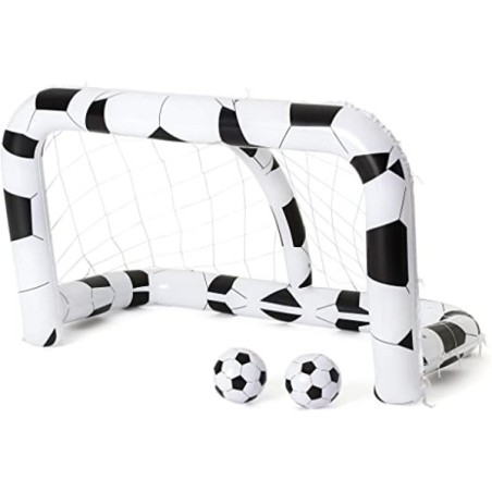 Bestway opblaasbaar voetbaldoel 213x117x125cm incl. 2 ballen