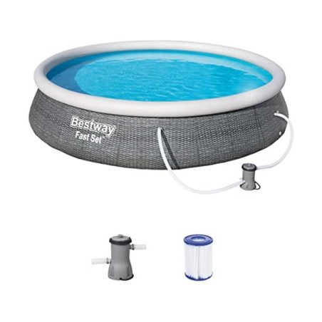 Piscine Bestway FastSet 396x84cm + pompe 12 Volts