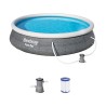 Piscine Bestway FastSet 396x84cm + pompe 12 Volts