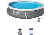 Piscine Bestway FastSet 396x84cm + pompe 12 Volts