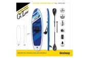 Hydro-Force Oceana Convertible SUP peddelboard 305x84x12cm Set
